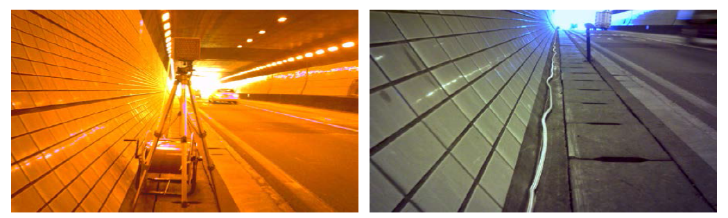터널 내부 측정장비 설치