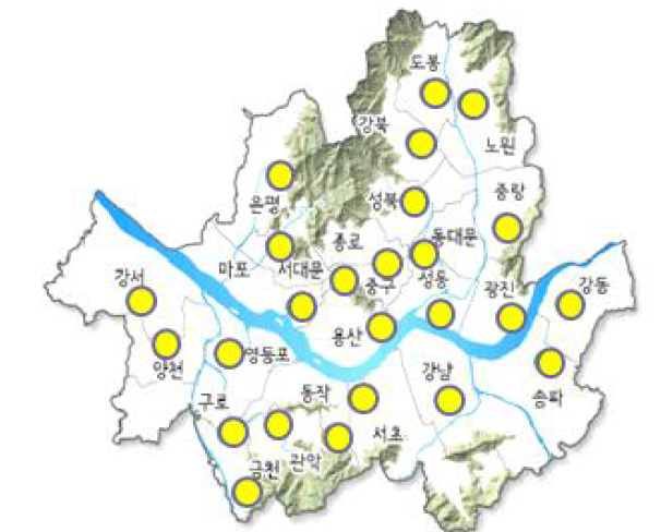 서울시 도시대기측정망