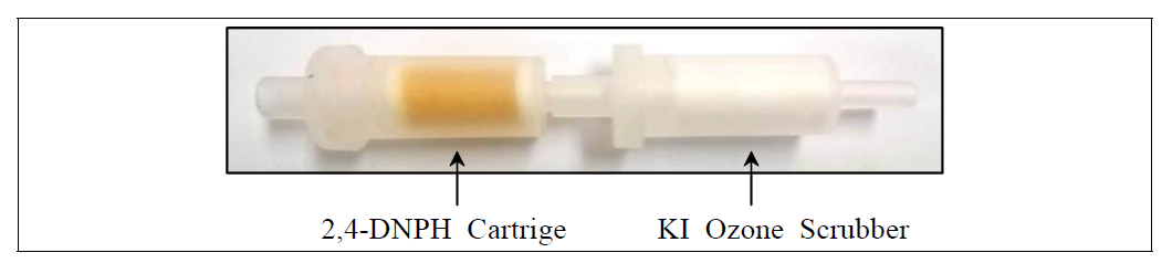 카보닐화합물 시료채취용 2,4-DNPH 카트리지 및 오존스크러버.