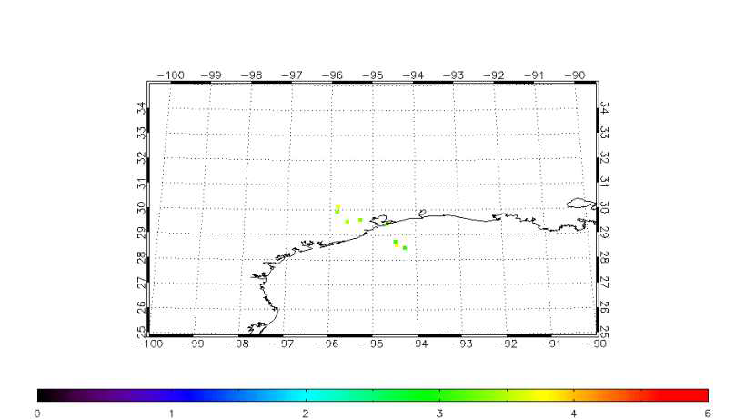 Retrived NO2 SCD (×1016 moleculs cm-2) obtained from GEO-TASO Radiance data in Texas state.