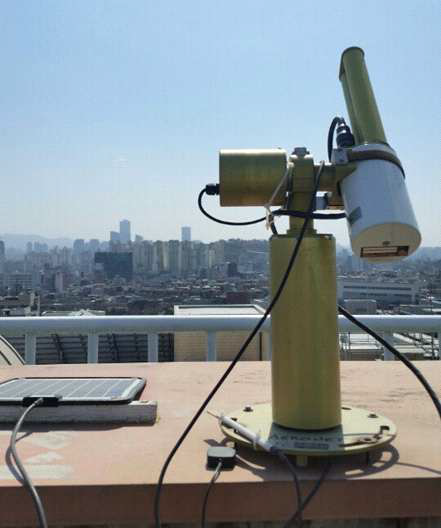 AERONET Sunphotometer installed on roof top of Science hall, Yonsei University