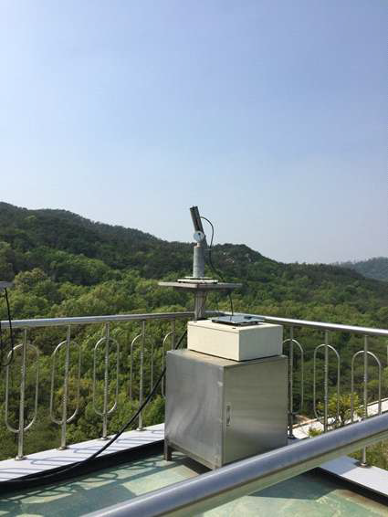 Sunphotometer installed in Seoul national university