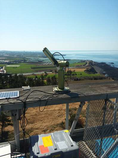 Sunphotometer installed in Gosan