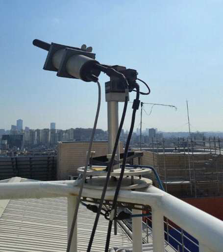 Pandora spectrometer installed on roof top of Science hall, Yonsei University.