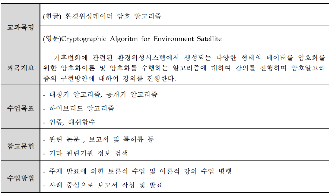 국가환경위성센터 운영 대비 교육계획서(안)-4