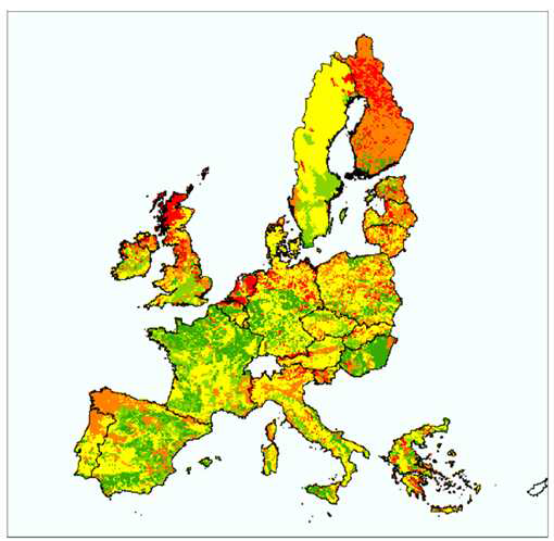 EU 25개국 인 보유등급 (Bomans et al., 2005)