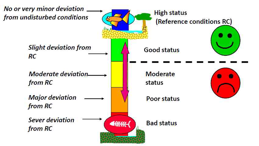 Classification system of the Ecological status(Germany)