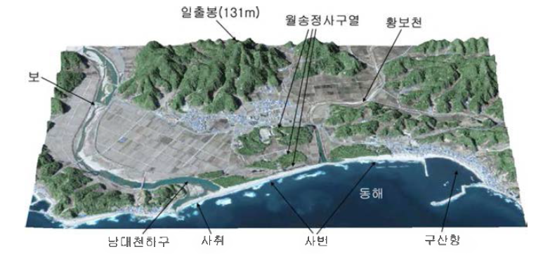 3D view of Namdaecheon landscape