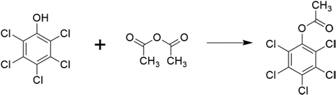 Scheme for acetylation of PCP.
