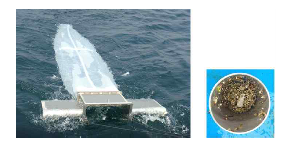 The image of microplastic sampling