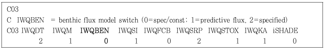 SOD 입력형태 선택기능(WQ3DWC.INP, Card3)