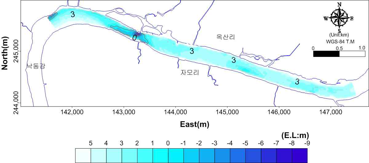 수심분포도