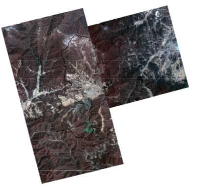 KOMPSAT-2 satellite image in Doam lake watershed.