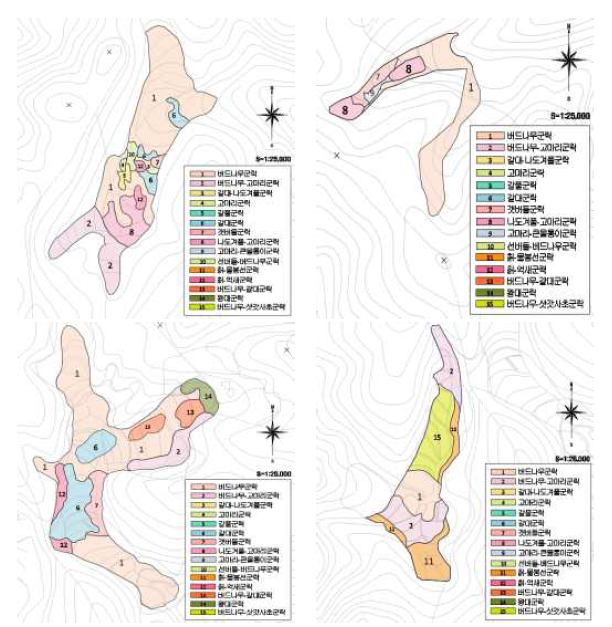 Actual vegetation map of Wolyoung wetland.