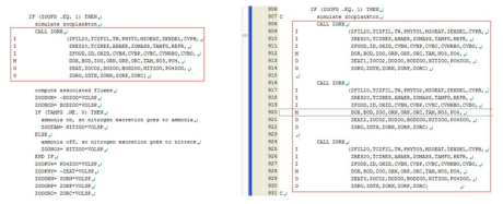 Modification of sub routine ZORX