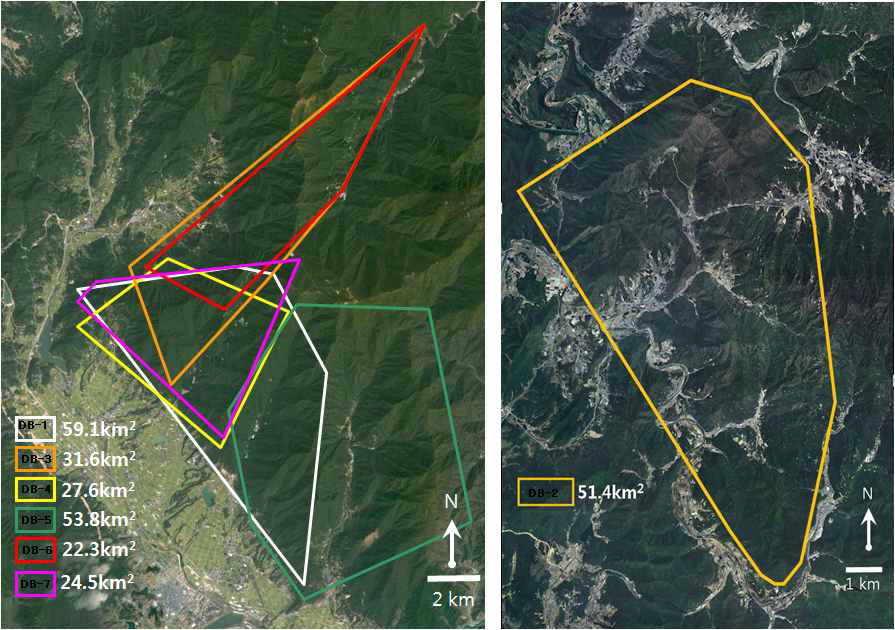 Map of home range