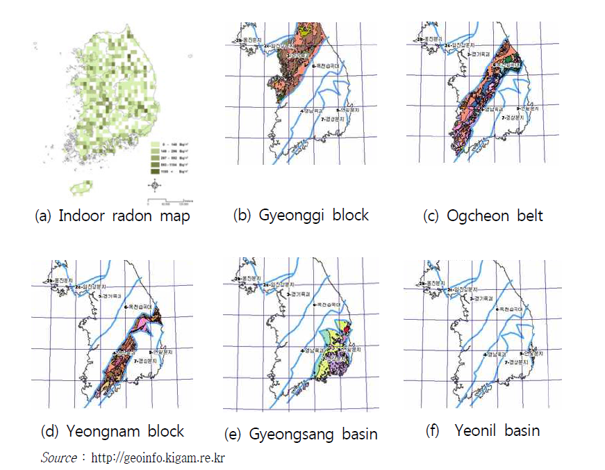 Comparison of indoor radon and tectonic structure in Korea