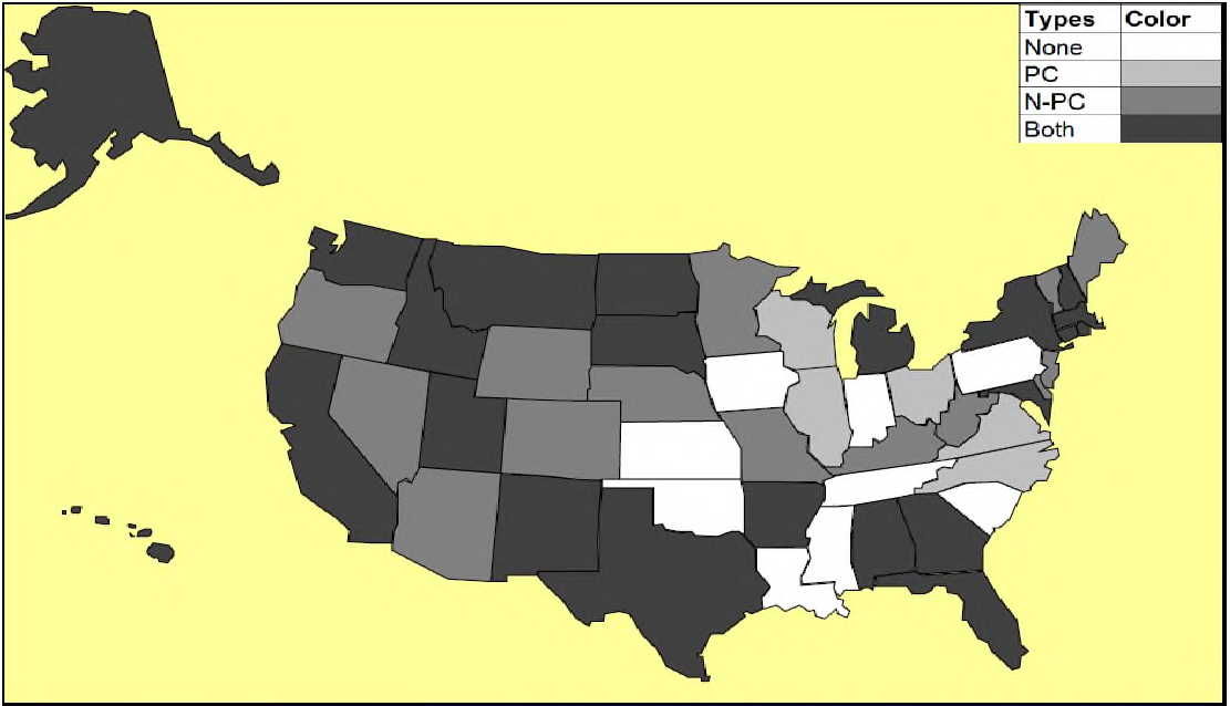 Provision of graywater definitions in State regulations and plumbing codes by States