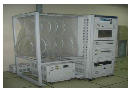 View of exhaust gas analyzer