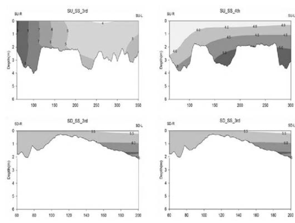 The distribution of SS in Sejong weir(3rd, 4th)