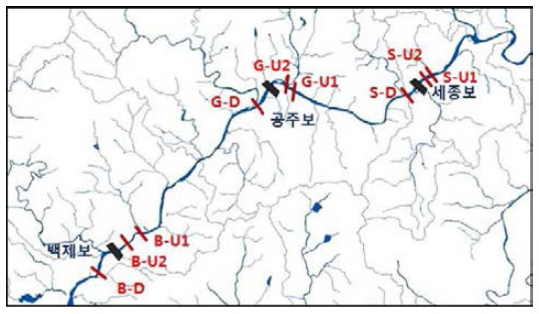 Site map of hydraulic and water qualtiy investigation