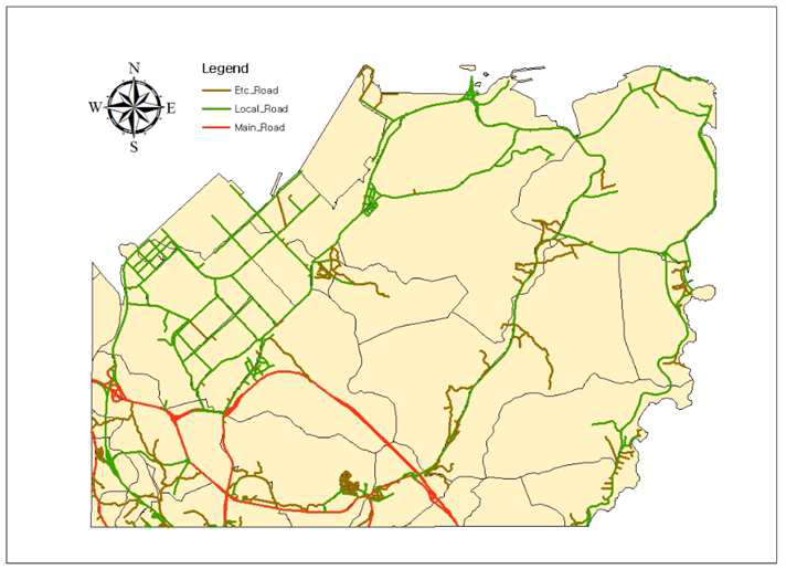도로의 지리정보 구축자료