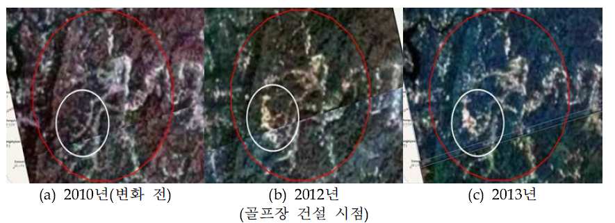 Satellite image data of mine 13 area.
