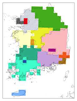 Spatial definition of source-Receptor region by gridded domain