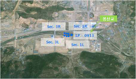 한천 실험장소 위성사진(HC-R31)