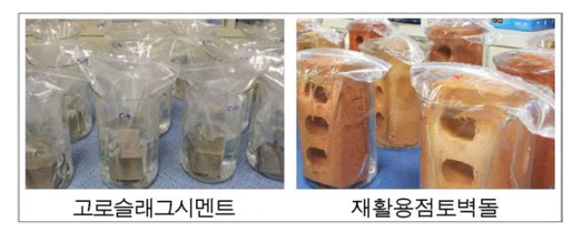 Picture of leaching test for heavy metal.