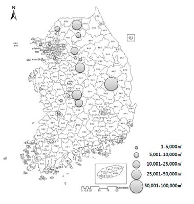 가시박 조사지점