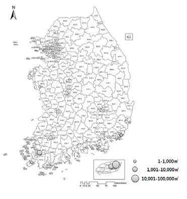 서양금혼초 조사지점