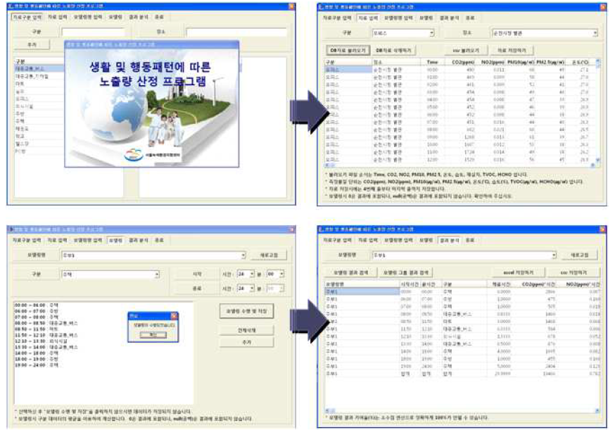 Program for Exposure amounts calculation.