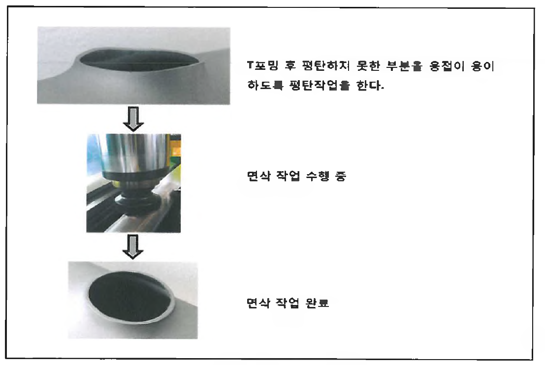 면삭 작업 과정