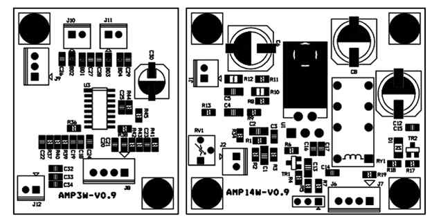 앰프 PCB 모습