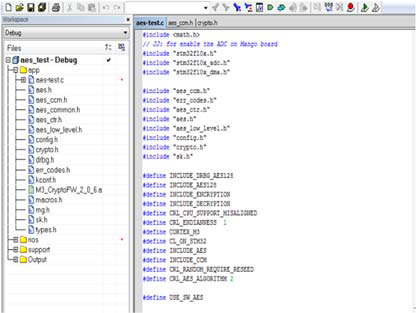 IAR compiler에서의 library package 구성 및 헤더 파일 구성 예