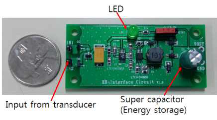 제작된 에너지하베스팅 인터페이스회로