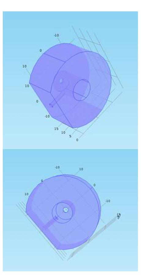 Comsol 전산모사를 위한 셀 모식도