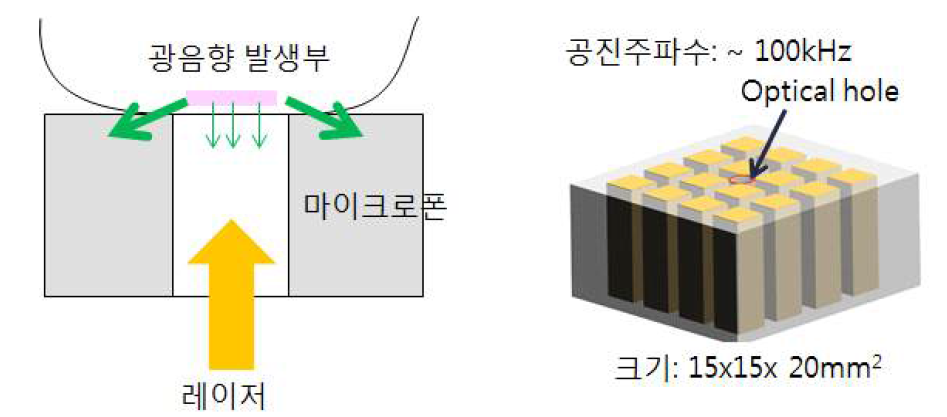 마이크로폰 직접 접촉방식 광음향 손실 절감