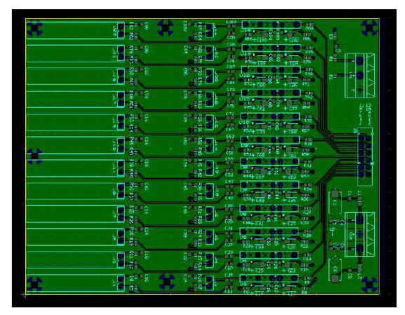 전치증폭 모듈의 PCB artwork