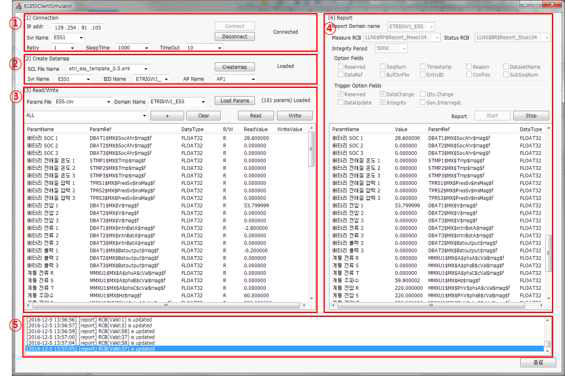 IEC61850 클라이언트 시뮬레이터 GUI 구성