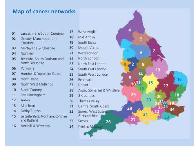영국의 Cancer Networks