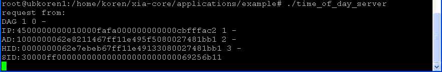 time_of_day_client 실행 후 time_of_day_server에서 받은 메시지