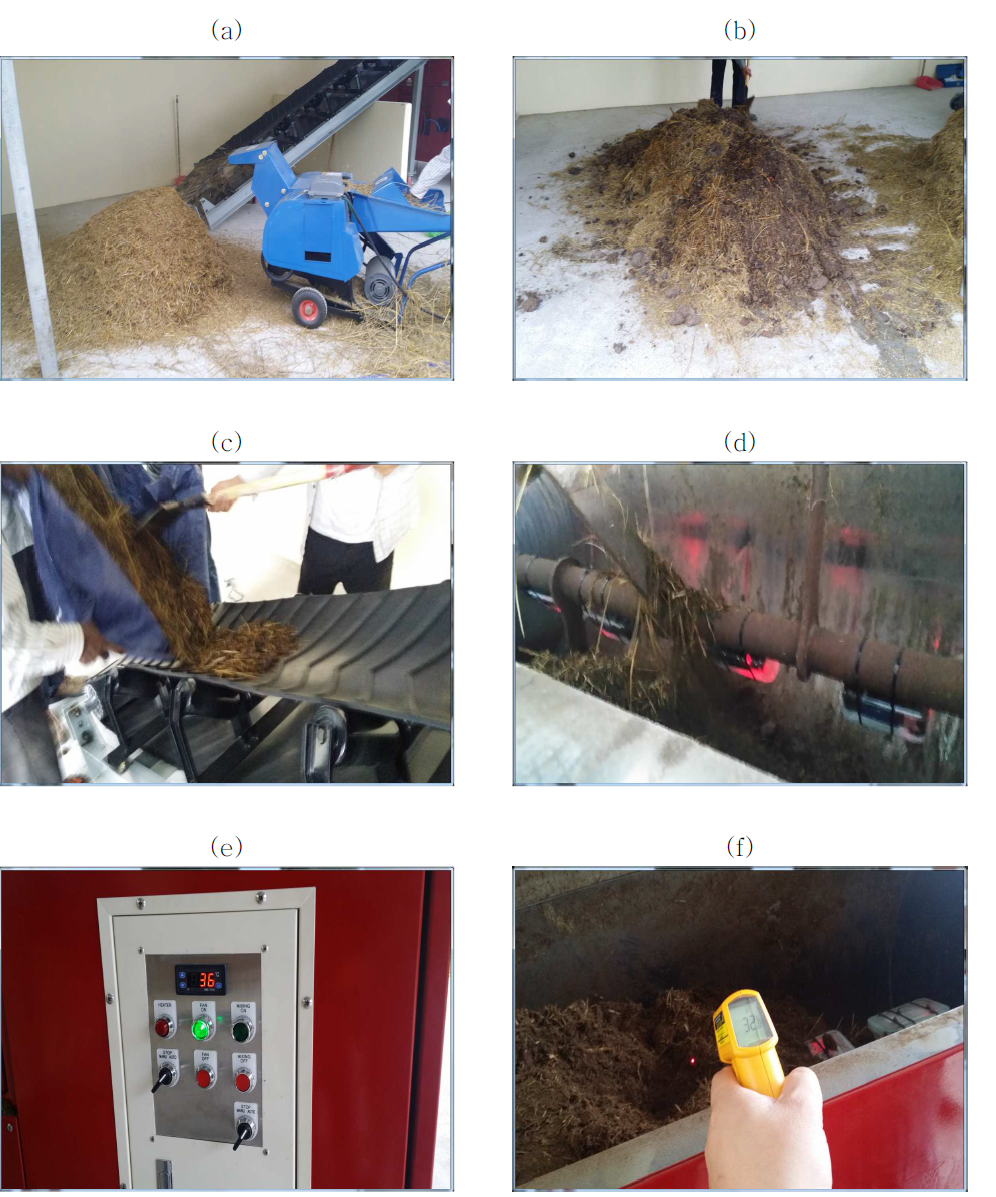 퇴비화 시설 운행 모습
