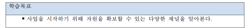 소셜 파이낸싱 학습목표