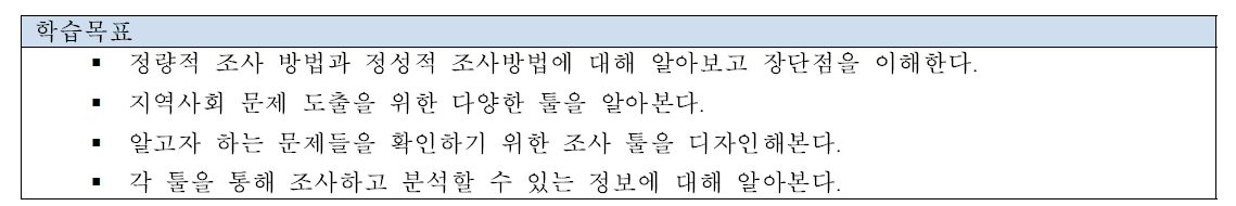 수요조사 방법론 학습목표