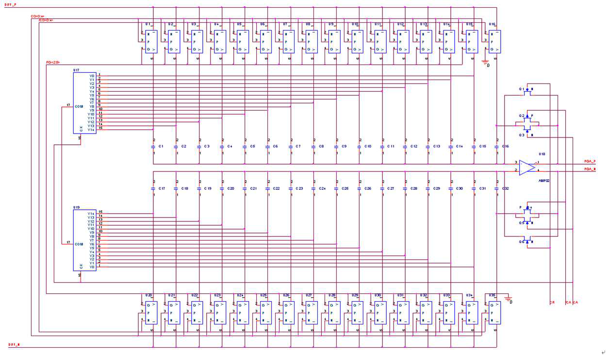 Programmable Gain Amplifier schematic