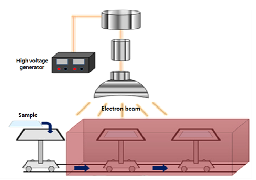 Schematic of electron beam process used in the present work.