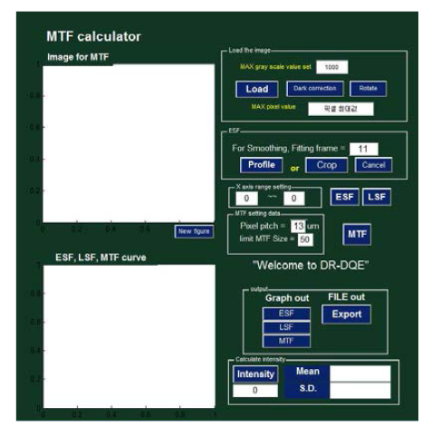 MTF 측정용 GUI Prpgram