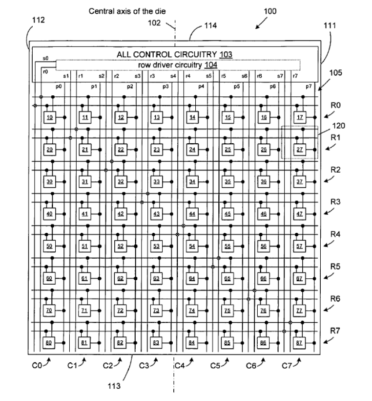 Bottom Row driver Schematic Diagram